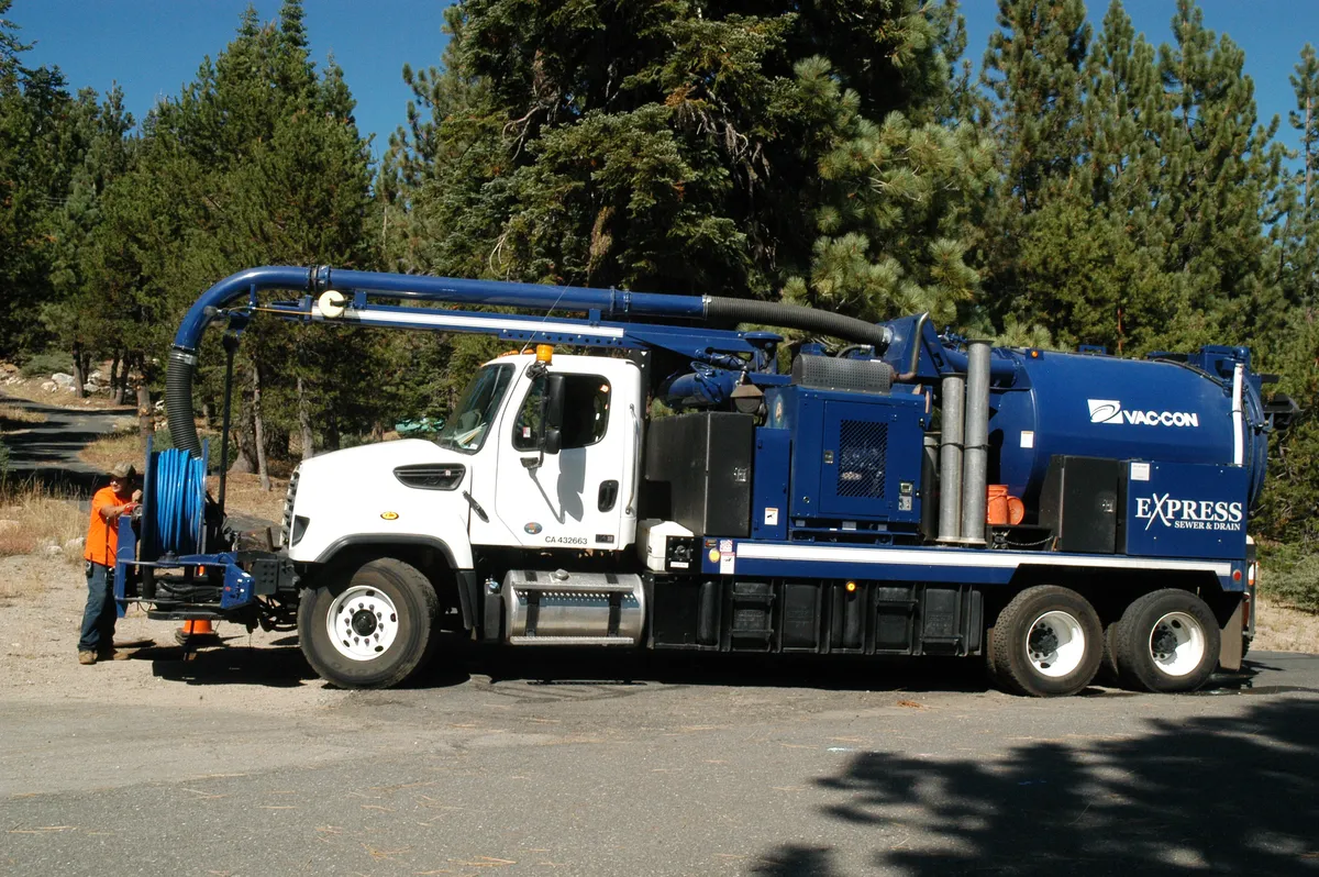Sewer maintenance equipment used to clean the collection system.